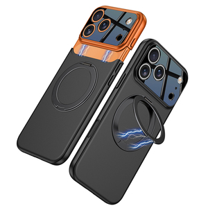 เคสโทรศัพท์มือถือ GKK รุ่นใหม่สำหรับ iPhone 17 Pro Max แบบแม่เหล็ก วัสดุ PC พร้อมขาตั้งหมุนได้ ดีไซน์ป้องกัน 360 องศา รองรับการชาร์จไร้สาย - Product Image 3