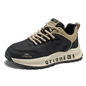 2025 primavera Sneakers sportive Casual da <span class=keywords><strong>uomo</strong></span> scarpe da passeggio Trendy Design papà altezza crescente maglia superiore stringata morbida Sole moda - Product Image 6