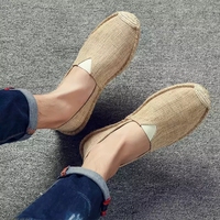 Nouvelles Espadrilles en Lin à Semelle en Jute Personnalisées pour Hommes et Femmes – Vente Chaude et Abordable Direct Usine