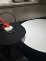 Ensemble de tables basses en céramique minimalistes italiennes pour salons, petites maisons, appartements haut de gamme et halls d'entrée