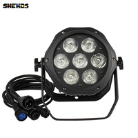 SHEHDS 7x12w Led Étanche Par Lumières pour Disco Dj Bar Aluminium Ip65 Stage Light Outdoor Dmx 4 en 1 Party Lighting