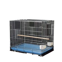 Grande cage électro-plaquée pour perroquets, cockatoos, paons et perruches ; Volière d'élevage robuste et pliable en métal, modèles K33/K60/K22