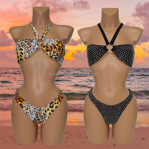 Traje de Baño S665 Halter Elegante con Pedrería Brillante para Club Nocturno o Playa - Product Image 3