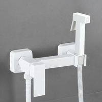 Colonne de douche en alliage de zinc chromé GEASAM avec pistolet de pulvérisation, eau chaude et froide, pour distributeurs et fournisseurs de projets