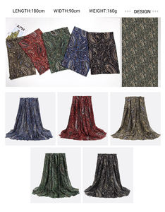 New Style Winter Thickened Scarf <b>Shawls</b> <b>Pashmina</b> Polyester Cashmere Double Printed Warmth Scarves for Women - Product Image 6