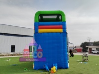 Château gonflable avec toboggan à vendre, structure gonflable commerciale en PVC pour enfants, idéal pour les fêtes de jardin, les carnavals et les locations.