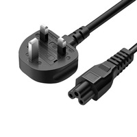 Cable de Alimentación con Enchufe del Reino Unido a C5, 1.2-1.8M |   Cable de Carga Rápida Estándar Británico de 3 Pines para Computadora/Impresora