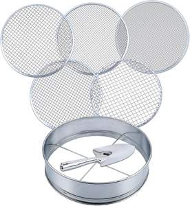 Juego de tamices intercambiables para tierra de jardín (6 mm) con orificios de metal - Product Image 1
