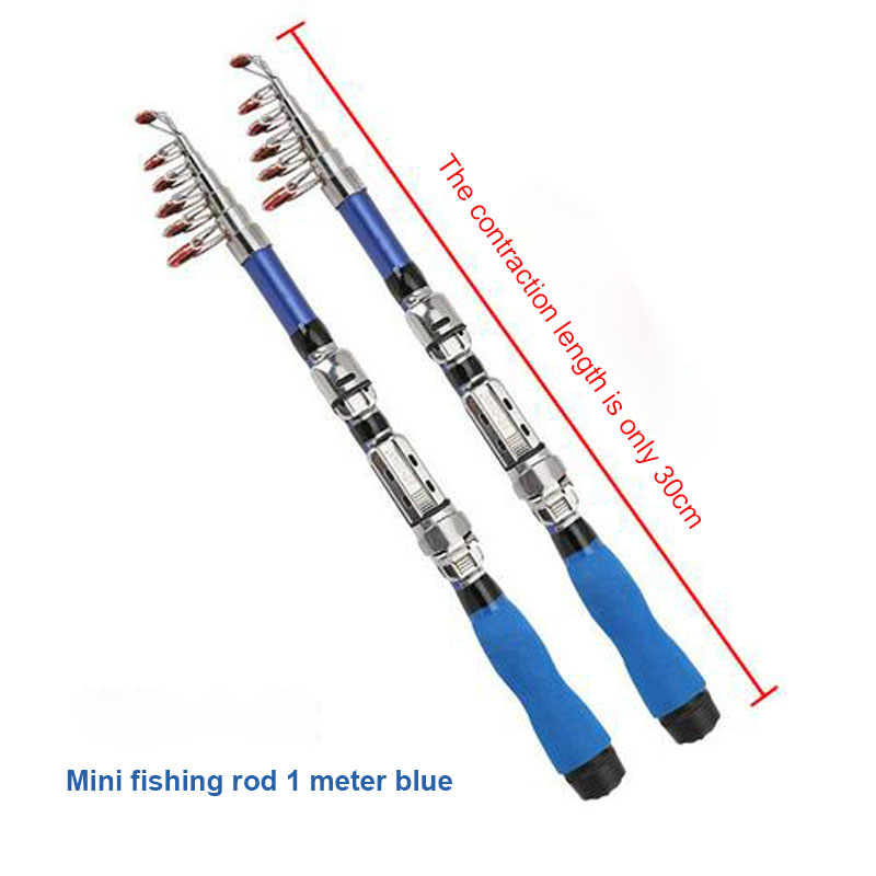 Outdoor Portable Mini Fishing Rod - 1m to 2.3m Telescopic