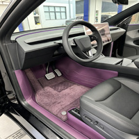 Tapis de sol en cuir Nappa de qualité supérieure, tapis de sol double couche pour Tesla Model Y, tapis de sol complets, tapis de sol toutes saisons