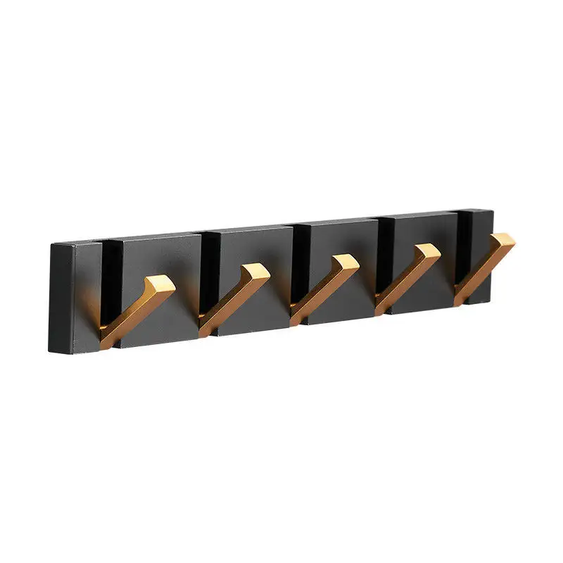 XX804 Schwarz nordisch Wandhalterung Metall Wohnzimmer Badezimmer Kleiderschrank Handtuch Mantel Kleidung verstecktes Handtuch Haken