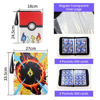 Classeur de Cartes à Collectionner Logo Personnalisé, 900 Pochettes, PU Imperméable, 9 Poches, Modèle Dossier et Sac