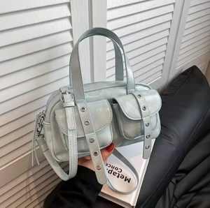 Bolso cuadrado popular para mujer, nuevo diseño, bolso de hombro moderno, bolso de mano retro de cuero PU, bolso tote. - Product Image 6