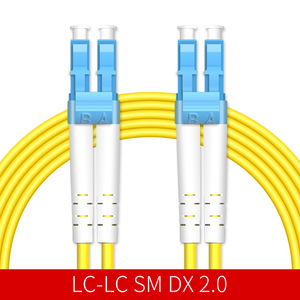 Cordon de brassage <span class=keywords><strong>fibre</strong></span> optique LC/UPC-LC Duplex Monomode 2.0 Pigtail <span class=keywords><strong>Fibre</strong></span> Optique 9/125um <span class=keywords><strong>OS2</strong></span> 2 Cœurs Personnalisé 1 3 5 10m - Product Image 1