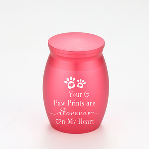 Kecil merah muda Pet kremasi guci Mental Memorial kenang-kenangan kotak untuk kucing & anjing pemakaman abu guci untuk kucing & anjing - Product Image 1