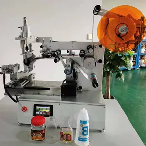 Dovoll Horizontale Automatische Sticker Flat Top Sticker Labeling Machine Voor Kartonnen Doos Container