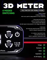 Multimètre numérique MECHANIC 3D Meter Detective 3.0 avec triple affichage, batterie 3000 mAh, 4 modes de test, testeur numérique pour outil de réparation