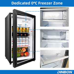 Refrigerador para Vinos y Bebidas de 108 L con Compresor OEM, Doble Zona, Puerta de Vidrio, Nevera para Bebidas, Vinoteca para el Hogar o Bar - Product Image 3