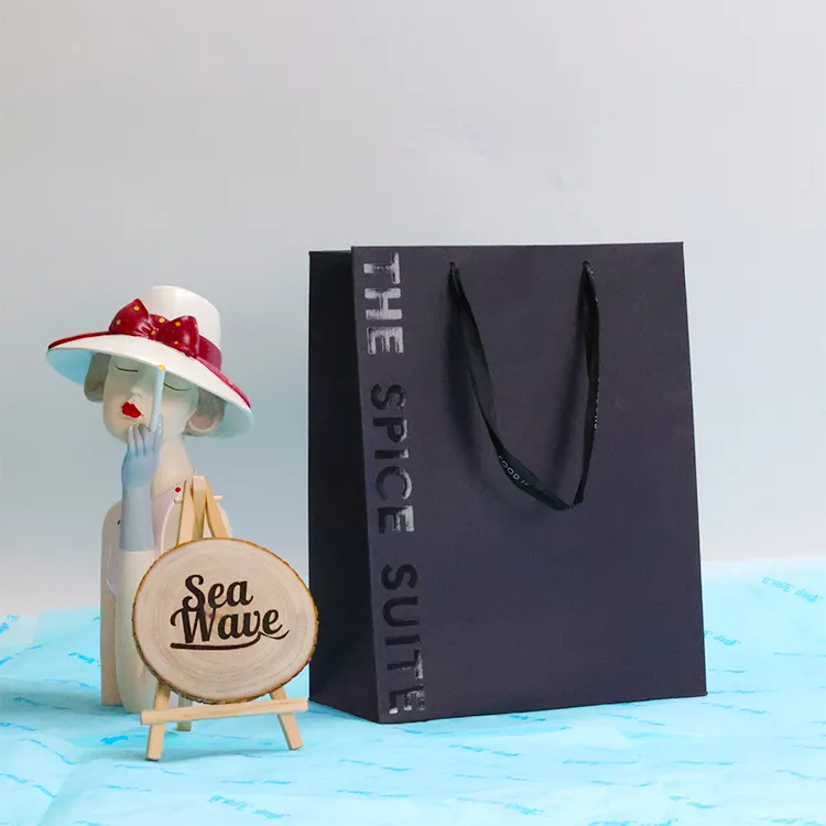 Рождественская упаковка, красные бумажные пакеты для ювелирных изделий с логотипом, роскошная крафт-бумага, сумка для бутылок вина для подарочной упаковки