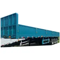 2 3 4 धुरों फ्लैटबेड 20ft 40ft 45ft कंटेनर अर्ध ट्रक ट्रेलर या Flatbed कार्गो अर्ध ट्रक ट्रेलर