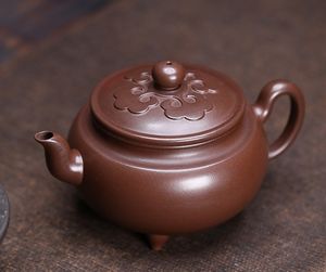 Service à thé en céramique pur fait main Yixing <span class=keywords><strong>Dabin</strong></span> Ruyi, pot en argile violette traditionnel chinois authentique, mine brute, pour le thé Kung Fu à la maison - Product Image 2