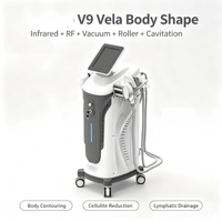 V9 MAX Vela Body Shape, appareil de perte de poids par aspiration, cavitation 80k, rouleau amincissant, massage modelant