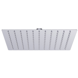 10-Inch Square Chrome Stainless Steel High Pressure and High Flow Ultra-Thin Design-Pressurized <strong>Shower</strong> Head - Product Image 1