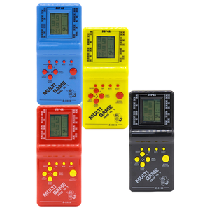 Consola <span class=keywords><strong>de</strong></span> 23 juegos <span class=keywords><strong>de</strong></span> mano Rusia ladrillo cuadrado nostálgico electrónica educativa entrenamiento cerebral plástico música voz juegos - Product Image 1