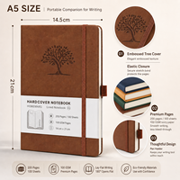 Cuaderno de Cuero PU Vintage Suave A5 con Logotipo Personalizado, Papel Ecológico, Escritura Fluida, para Oficina y Escuela