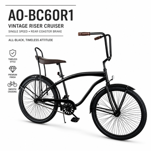 <span class=keywords><strong>Bicicleta</strong></span> de Paseo Urbana Negra, Estilo <span class=keywords><strong>Lowrider</strong></span>, Venta al por Mayor, con Piezas Resistentes a la Corrosión, Uso Duradero - Product Image 1