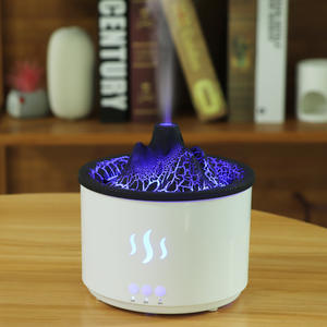 Difusor de Aroma Volcánico de 400 ml, Humidificador USB para el Hogar con Luz LED y Función de Temporizador - Product Image 1