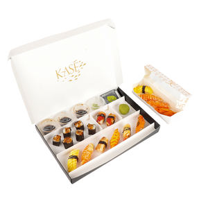 กล่องใส่อาหารแบบใช้แล้วทิ้ง,กล่องซูชิสำหรับใส่อาหารมื้อกลางวันแบบย่อยสลายได้ LOKYO - Product Image 2