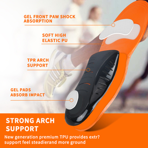 Semelles Orthopédiques à Soutien Renforcé pour Soulagement de la Douleur, Mousse PU pour Fasciite Plantaire, Idéales pour Chaussures de Randonnée - Product Image 4