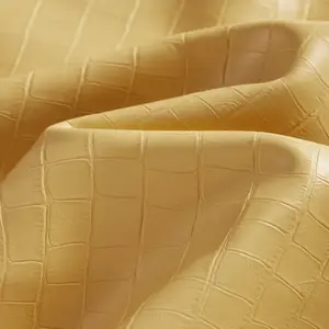 Leather importers wholesale 1.1mm PU artificial synthetic faux leather designer fabric coach faux designer