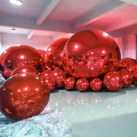 Sphère miroir gonflable violette brillante pour cérémonies de grand ouverture, décorations de Noël, centres commerciaux et espaces de vente au détail