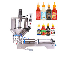 Semi-automatische jamvulmachine met mengvat voor fruitjam & marmelade
