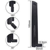 Antenne WiFi double bande 2,4G 5,8G à gain élevé 18dBi omnidirectionnelle avec connecteur S-MA mâle pour routeur sans fil, antenne WiFi externe
