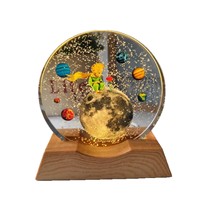 Vente en gros de médailles en verre gravées, ornements en cristal aérospatial lumineux imprimés en 3D avec couleur interne