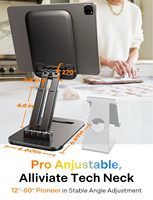 Soporte para Tablet LISEN, Nuevo, Resistente, Altura Ajustable, Soporte Universal para iPad, Soporte Plegable para Escritorio de Oficina