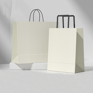 Eco-friendly Kraft <b>Paper</b> Bag Custom Logo Printed Clothing Packaging Gift Bag <b>Paper</b> Shopping Bag for Women Boutique - Product Image 1