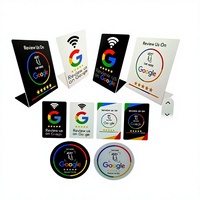Support de table personnalisé en acrylique étanche pour avis NFC, avec lecteur de cartes RFID, stockage 144 octets et étiquette anti-écoute pour Google