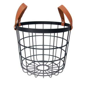 Panier de rangement en métal, ceinture de salle de bains d'hôtel avec poignées, panier à linge sale - Product Image 6
