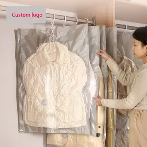 Home Closet Daunen gefüllter Mantel Hängende Vakuum-Komprimierte Tasche Kleiderbügel Aufbewahrung tasche Platzsparende Tasche