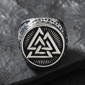 CAIOOCHE Anneaux rétro imperméables en acier inoxydable or et argent, motif triangle punk, pour femmes et hommes, pour <span class=keywords><strong>la</strong></span> fabrication <span class=keywords><strong>de</strong></span> bijoux - Product Image 3