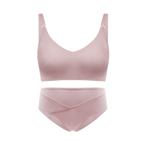 Coussinet de poitrine lavable Style brassière <span class=keywords><strong>culotte</strong></span> et soutien-gorge en coton de maternité - Product Image 1