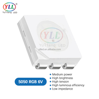 Caja Blanca Impermeable YLL, LED SMD 5050 RGB 3 en 1 de Potencia Media 0.2W con Ángulo de Visión de 120° para Luces Exteriores, Fábrica de Shenzhen