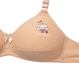 Sujetador juvenil anti-golpes en stock para niñas, transpirable, <span class=keywords><strong>de</strong></span> copa fija, para <span class=keywords><strong>la</strong></span> <span class=keywords><strong>pubertad</strong></span>, para busto pequeño, primer sujetador sin aros para niñas. - Product Image 5