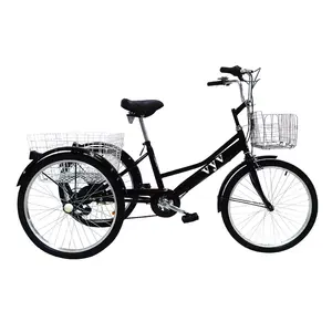 China Factory 2024 modern cheap price three-wheeled adult tricycles elderly three-wheeled bicycle tricycles sold wholesale