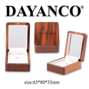 2025 luxe Portable Mini <span class=keywords><strong>boîte</strong></span> à bijoux en bois petit stockage de voyage pour bagues et boucles d'oreilles pour les propositions de <span class=keywords><strong>mariage</strong></span> - Product Image 5