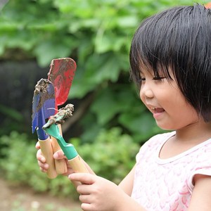 Outils de jardinage, <span class=keywords><strong>pelle</strong></span> de jardin, <span class=keywords><strong>jouet</strong></span> de jardinage pour enfants, <span class=keywords><strong>mini</strong></span> <span class=keywords><strong>pelle</strong></span> à main <span class=keywords><strong>en</strong></span> bois, ensemble de râteau - Product Image 4